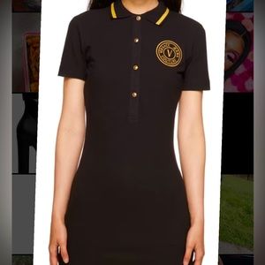 BLACK VERSACE MINIDRESS